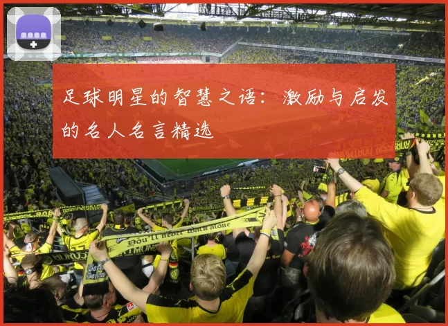足球明星的智慧之语：激励与启发的名人名言精选